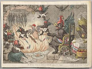 Gillray, James (1756-1815) The Kitchen Below, or Belzebub Going to Supper.