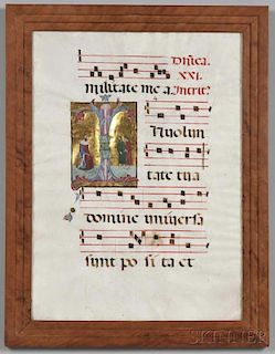 Music Manuscript Leaf.