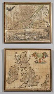 Great Britain and Florence, Two Maps.