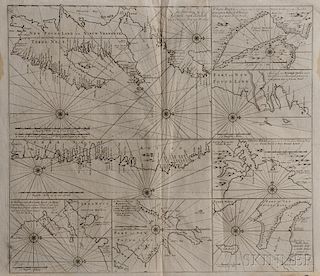 Newfoundland. Gerard van Keulen (1678-1726) New Found Land of Nieuw Vrankryk, of anders Genaamt Terra Neuf