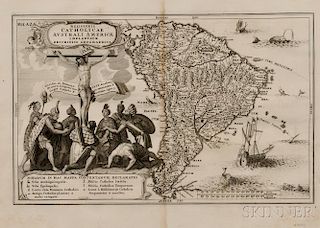South America. Heinrich Scherer (1628-1704)   Religionis Catholicae Australi Americae Implantatae