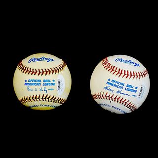 Two Signed Baseballs DiMaggio - Williams