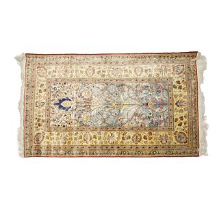 Fine Semi Antique Persian Silk Rug