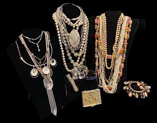 Large Collection Vintage Costume Jewelry 