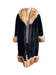 Vintage MARSHALL FIELDS Fox & Beaver Fur Coat