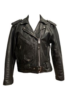 Vintage Unisex Motorcycle Leather Jacket