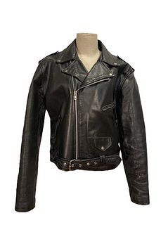 Vintage PROTECH Unisex Motorcycle Leather Jacket 