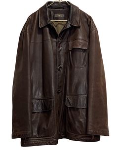 Men's LUCIANO BARBERA Leather Jacket 