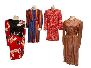 Vintage Ladies BILL BLASS, VALENTINO 1980's Day Work Dresses