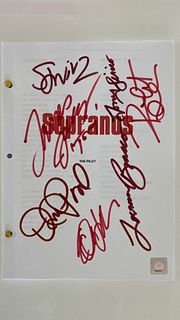 The Sopranos signed script 
