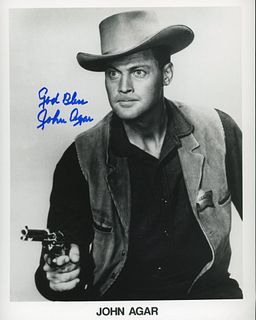 John Agar signed Fort Apache photo