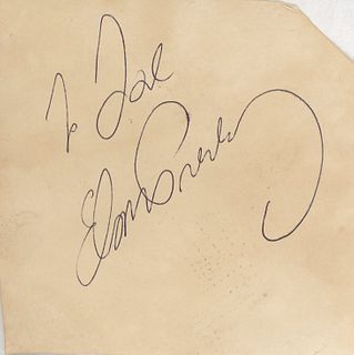 Elvis Presley signed note