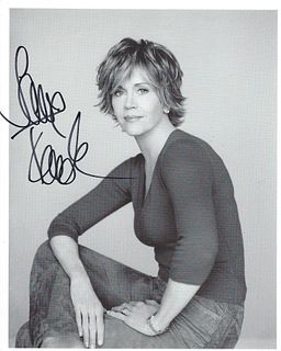 Jane Fonda signed photo