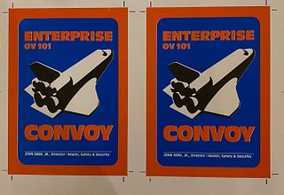 Space Shuttle Enterprise vintage art