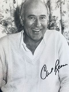 Carl Reiner signed photo