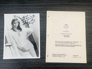 Shelley Long signed photo and Cheers script