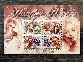 Marilyn Monroe Burundi Scott stamp sheet