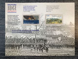 Civil War A Nation Touched With Fire stamp sheet