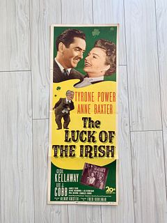 The Luck of the Irish original 1948 vintage insert movie poster