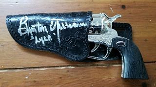 Blazing Saddles signed toy holster and replica gun- JSA