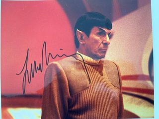 Star Trek Leonard Nimoy signed photo