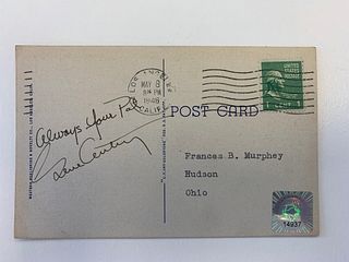 Gene Autry signed post card