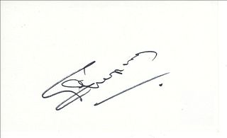 Cyd Charisse original signature 
