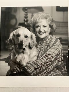 Betty White signed photo