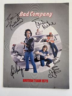 Bad Company signed tour book