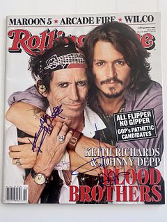 Rolling Stones signed magazine