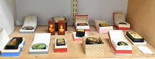 (13) Russian Lacquer Boxes.