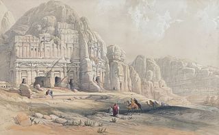 David Roberts, RSE - Petra, Showing the Upper or Eastern End of the Valley