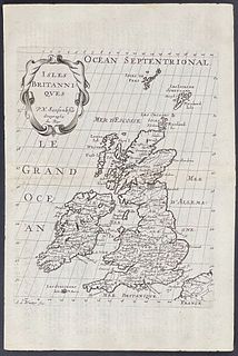Sanson - Map of the British Isles (England, Ireland, Scotland)