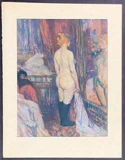 Toulouse-Lautrec - Nude Woman Gazing in Mirror