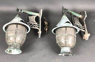 A Pair of Nautical Theme Lanterns