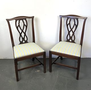 Pair of 19th C. Mahogany Sidechairs