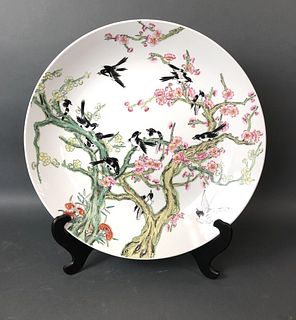 Large Asian Porcelain Platter