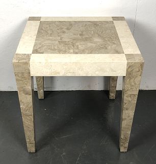 Marble Veneered Side Table