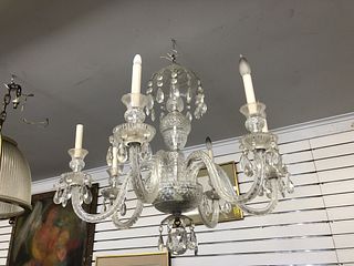 Waterford Style Crystal 6 Light Chandelier