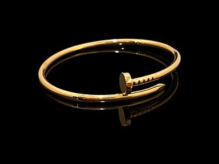 Cartier 18K Rose Gold Juste Un Clou Nail Bracelet, Small Model size 18