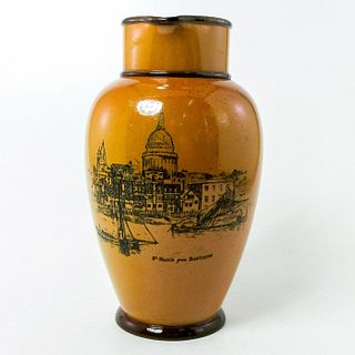 Doulton Lambeth Stoneware Pitcher, St. Paul's from Bankside