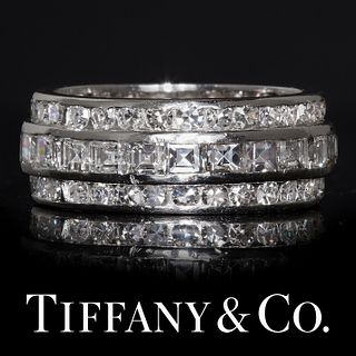 TIFFANY & CO, 3-ROW ETERNITY RING