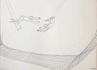 Alexander Calder (after) - Untitled (Aerial Acrobats II) from "16 Circus Drawings"