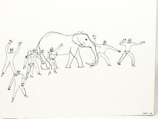 Alexander Calder (after) - Untiteld from "16 Circus Drawings"
