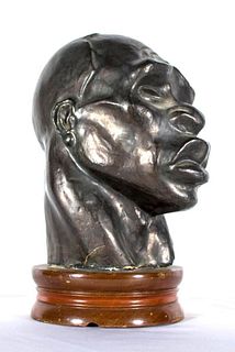 Fred Press Plaster Head of an African Man