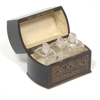 French Boulle Marquetry Perfume Casque, 19thc.