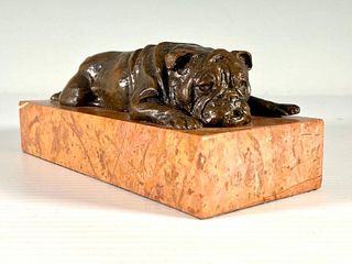 Bronze Figure of a Bulldog
