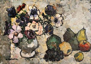 Mary Malcolm Oil, Anemones