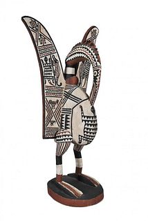 African Senufo Hornbill Sculpture, West Africa