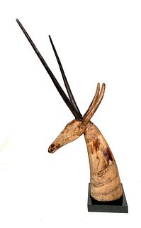Vintage Decorative African Oryx Antelope Head, Austin Products